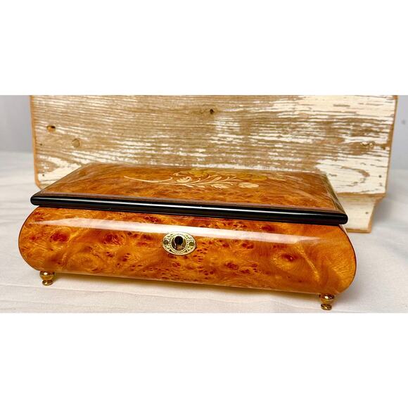 Vintage Musical Wood Box, Swiss Musical Movement, The San Francisco Music Box Co - Picture 1 of 7